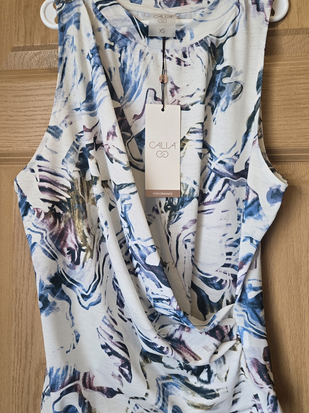 NWT Calia Moss Print Step Up Abstract Tank & Shorts Set in Women's Size XS